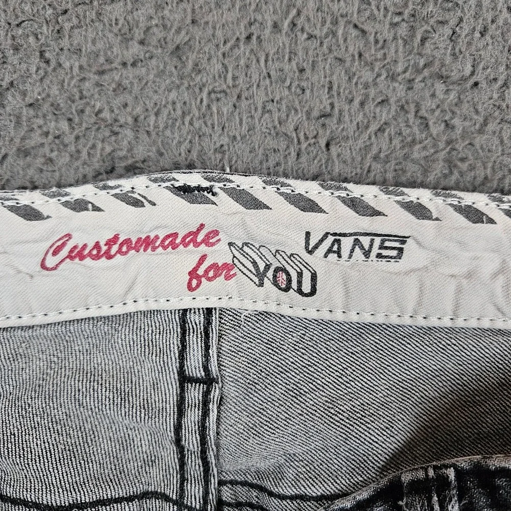 Vans Off The Wall Mens Slim Straight Jeans Faded Black Denim 32x32‎ VN-0K4FBLK